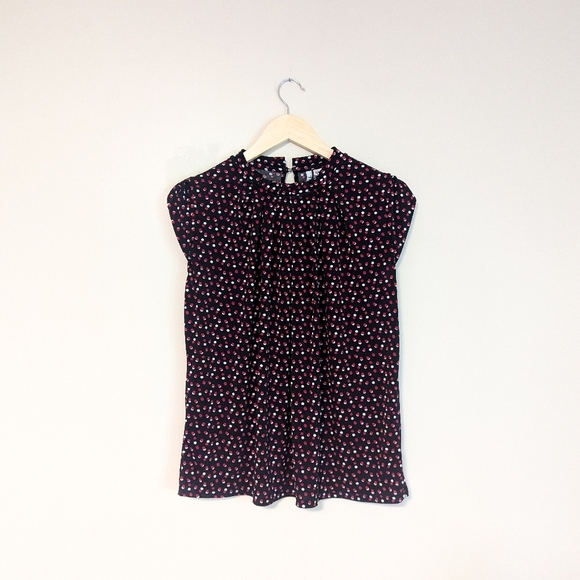 Elle Red and Black Polka Dot Blouse - Picture 6 of 6